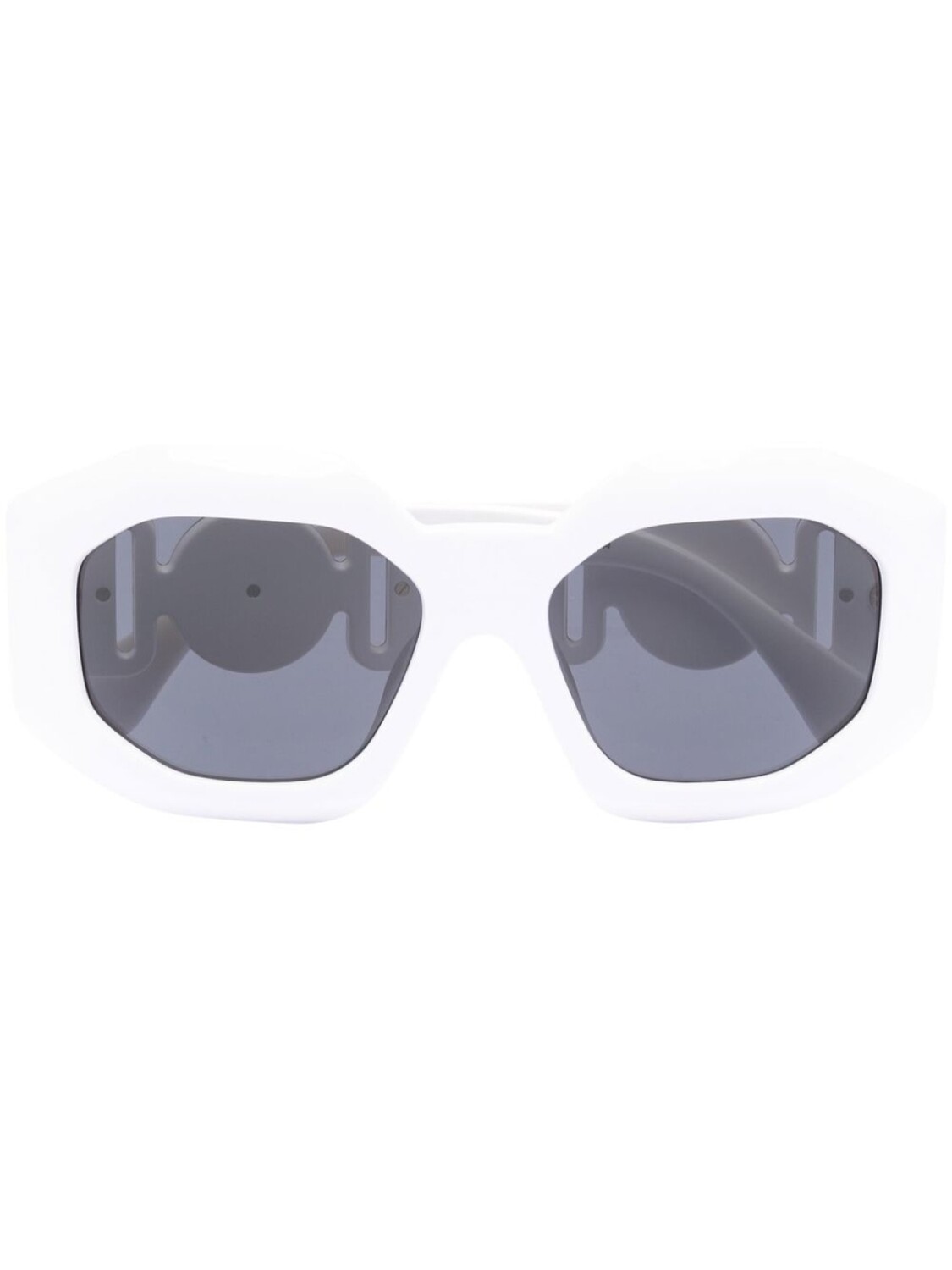 

Versace Eyewear солнцезащитные очки Biggie с логотипом, белый