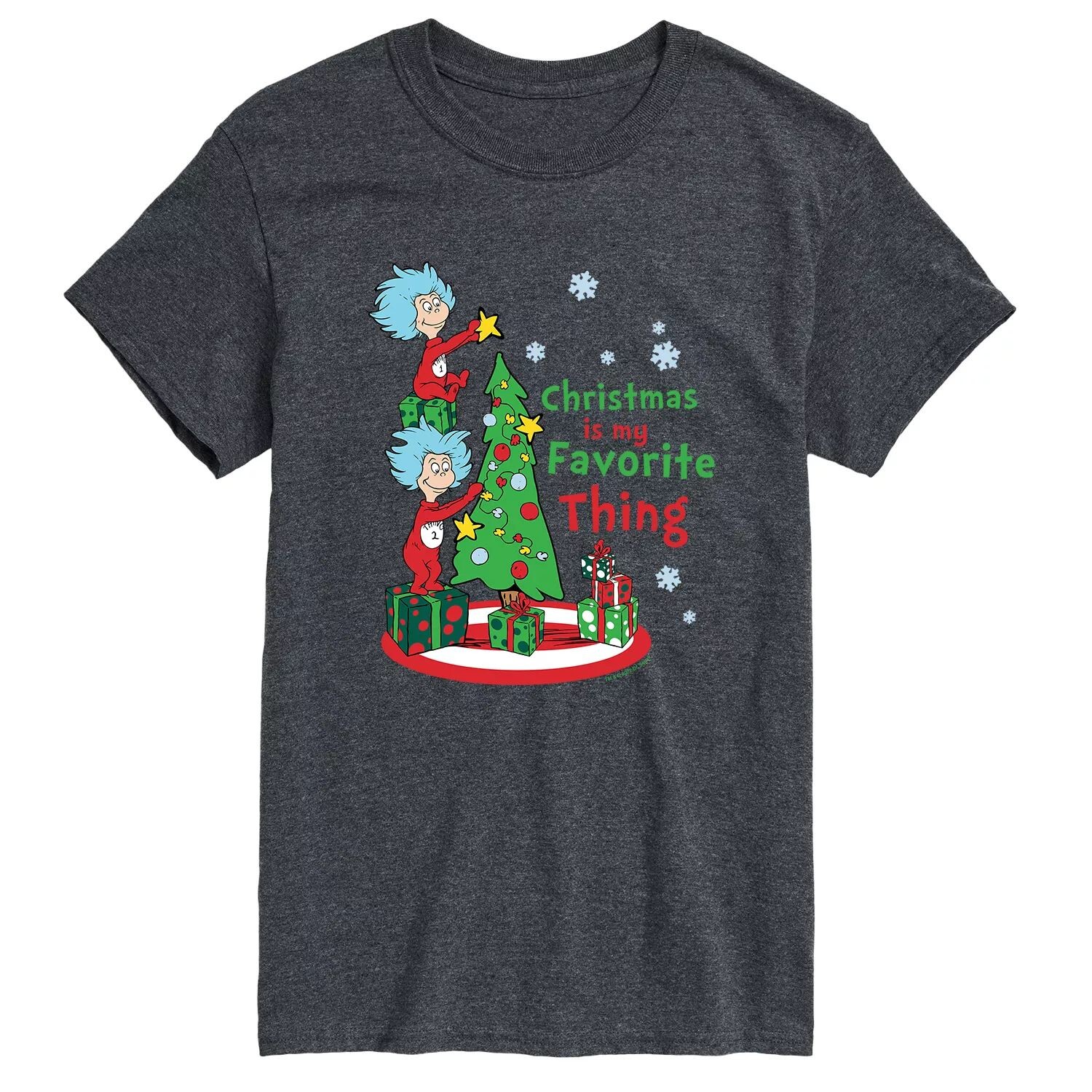 

Мужская футболка Dr. Seuss Christmas is my Favorite Thing Licensed Character