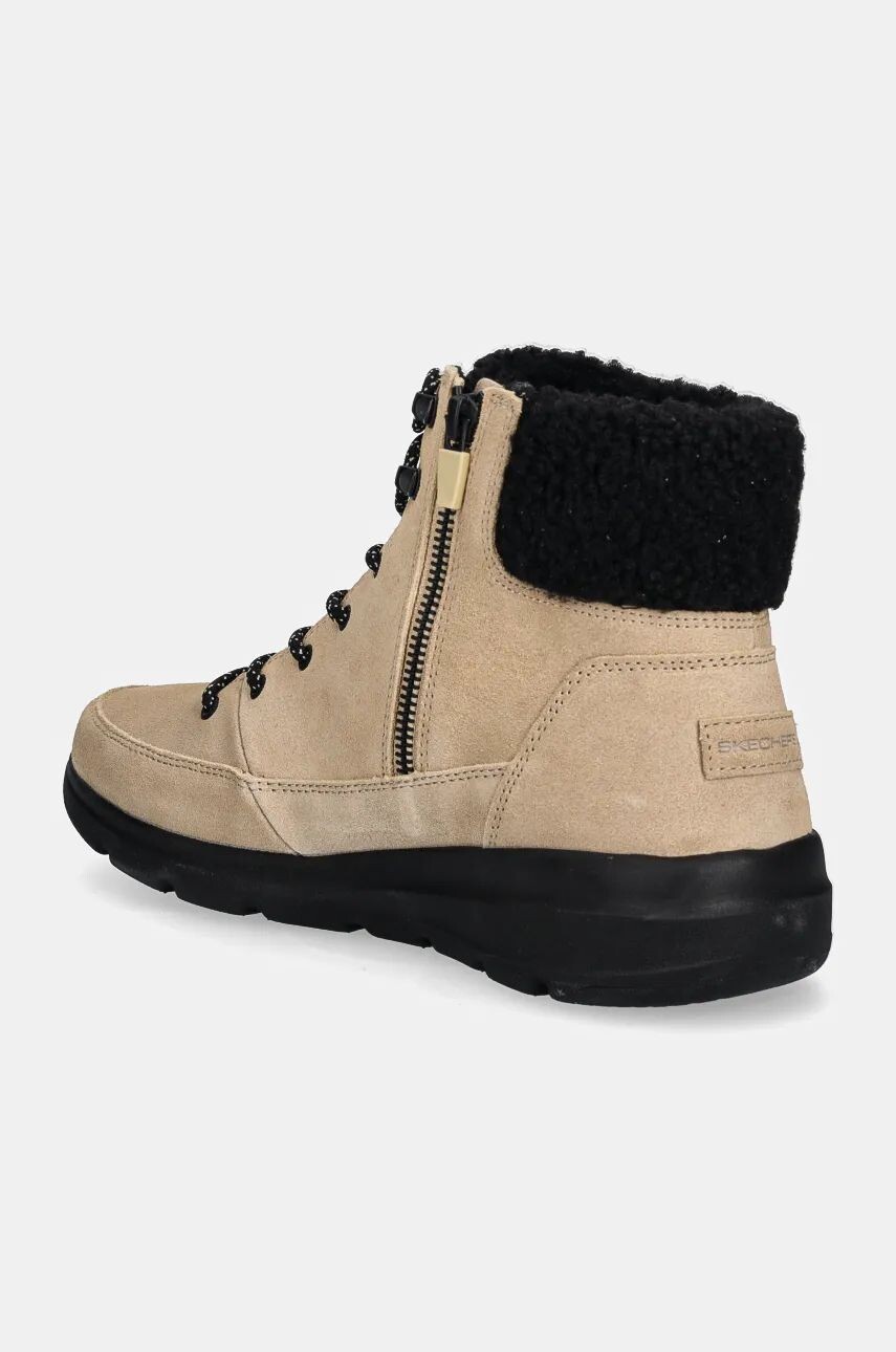 Зимние ботинки Skechers из замши, бежевый — фото 4