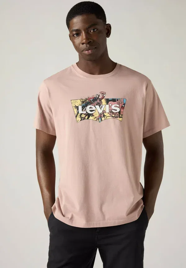Футболка Levi'S, модель levis records crus, свободный крой, черный — фото 3
