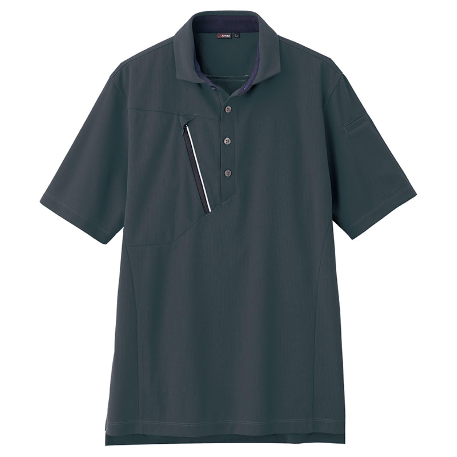 

Футболка-поло с коротким рукавом AITOZ AZ50016014L, угольно-серый (унисекс)