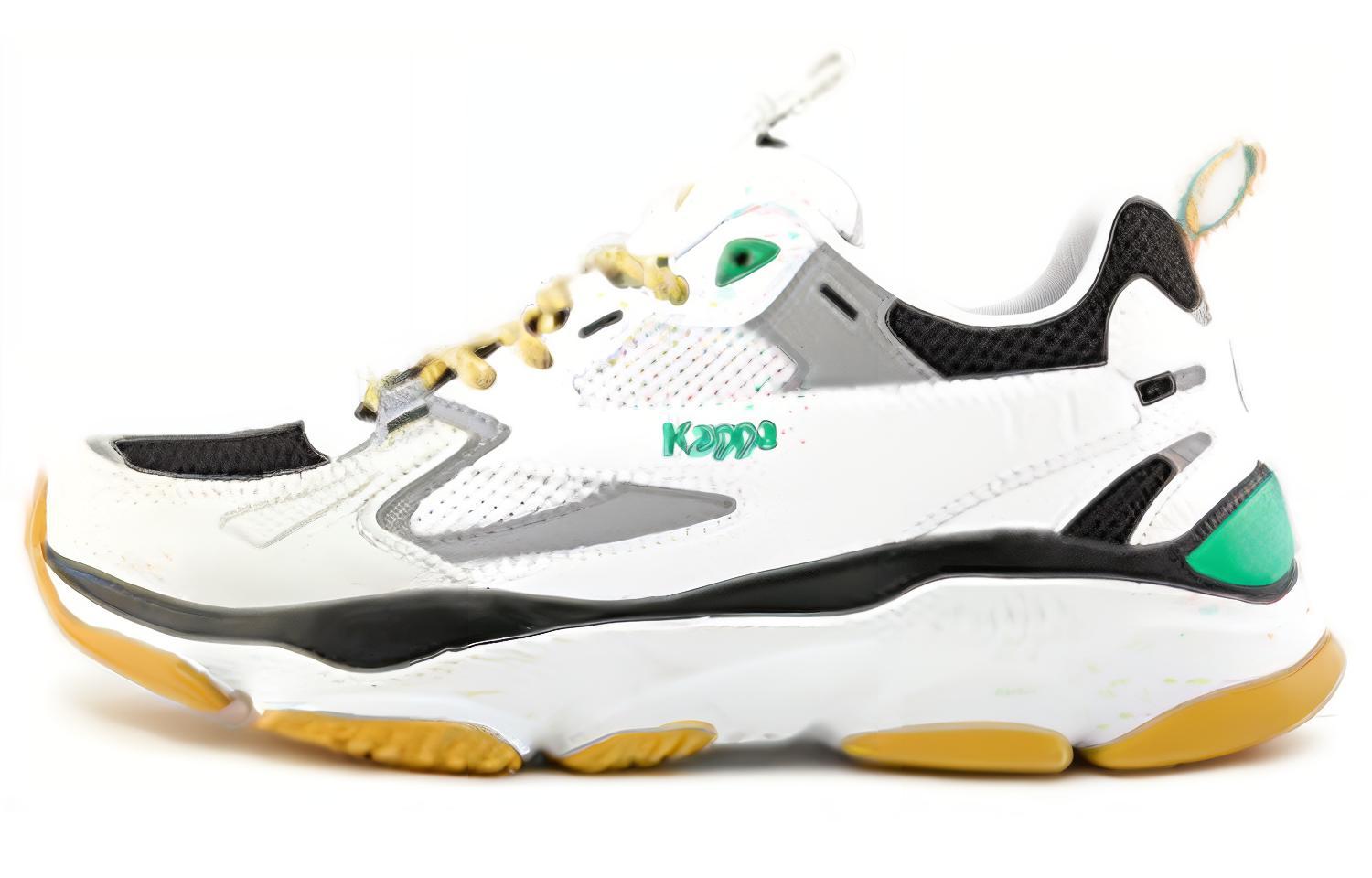 

Кроссовки Kappa Chunky Sneakers Unisex Low-Top White Yellow