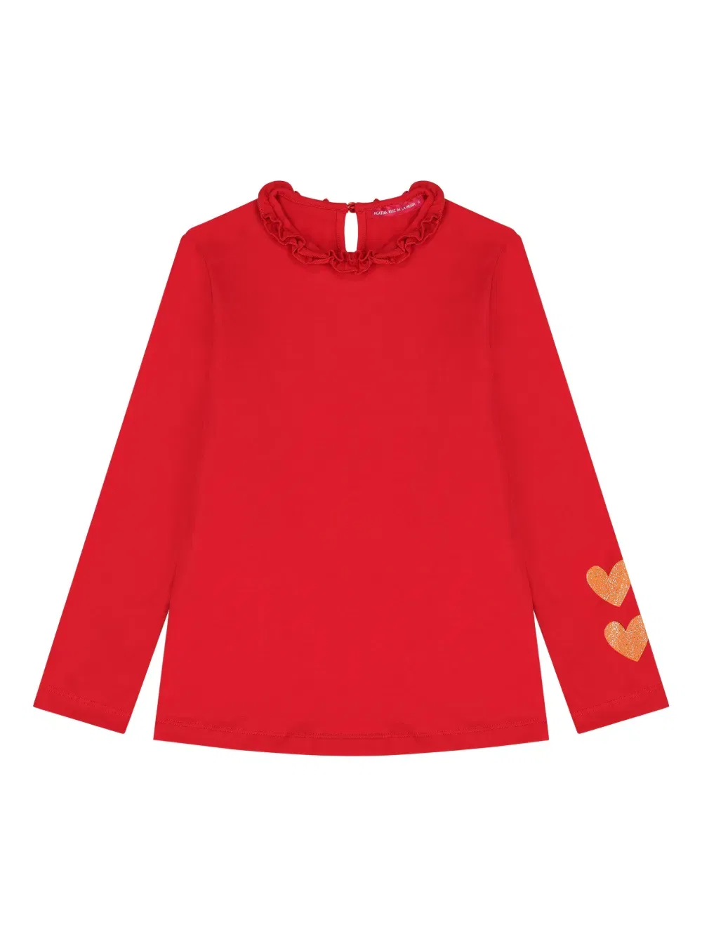 Топ с длинными рукавами и блестками Agatha Ruiz De La Prada, красный