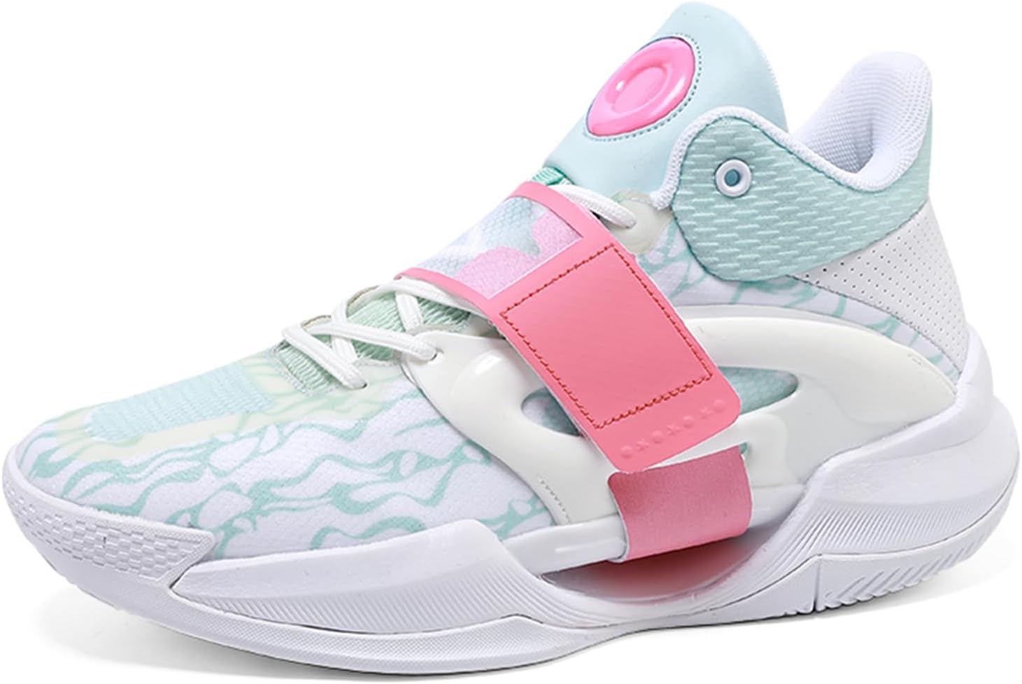 

Унисекс кроссовки для баскетбола с дышащей сеткой, шнуровкой и высоким верхом, легкие, с противоскользящей подошвой, для бега, тенниса, тренировок, классических прогулок, спорта, волейбола и бейсбола Qklmwes, зеленый