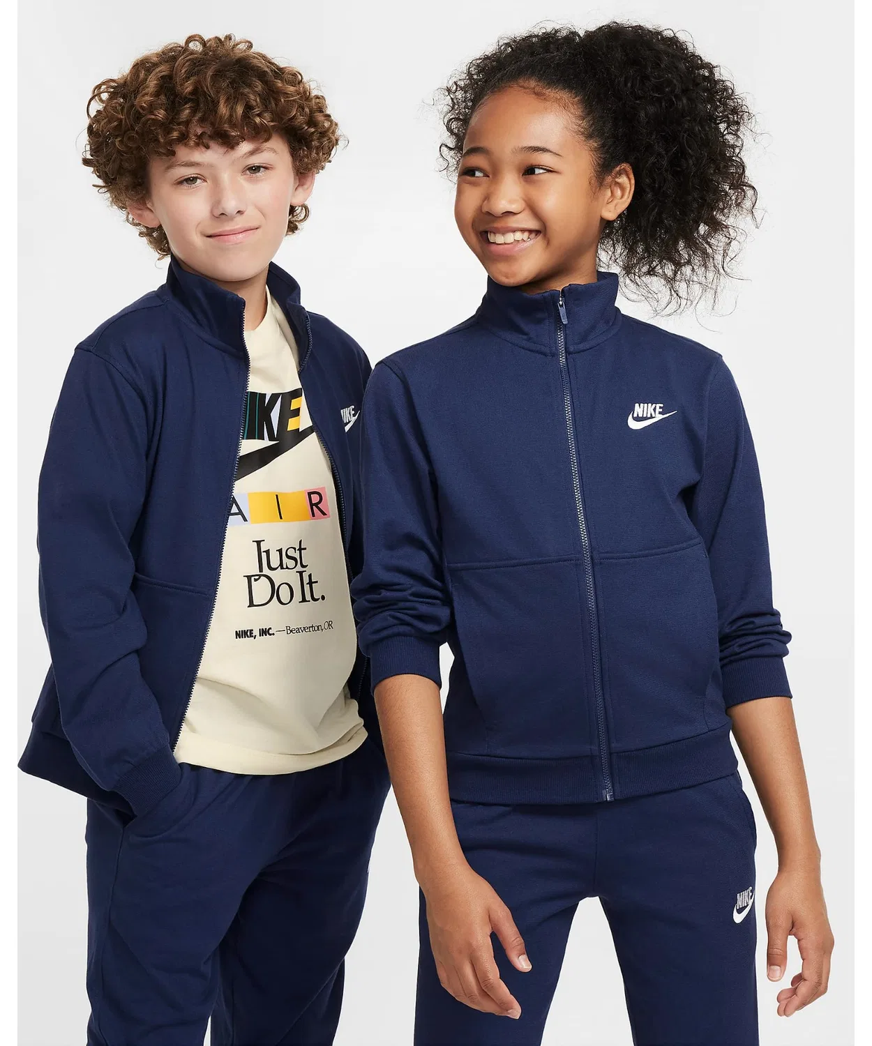 Куртка Nike Club Full-Zip Jersey Knit, тёмно-синяя, детская