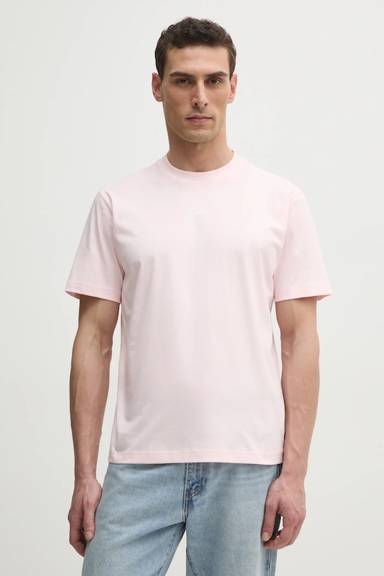 

Хлопковая футболка Lacoste, розовый