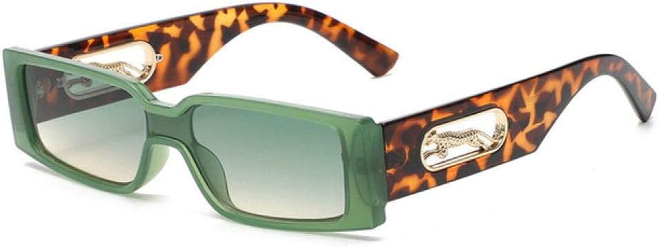 

Прямоугольные солнцезащитные очки для женщин, модные квадратные солнцезащитные очки для мужчин, классические очки в стиле панк с леопардовым принтом, солнцезащитные очки UV400 MTZJH, 7