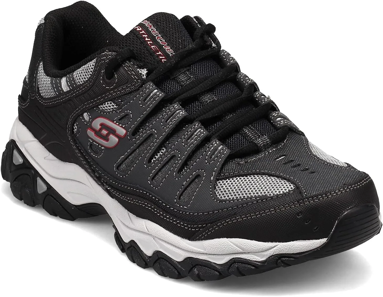 Мужские кроссовки Skechers Sport Afterburn Memory Foam Lace, черный — фото 2