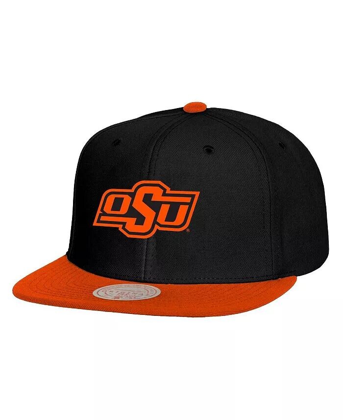 

Мужская черно-оранжевая двухцветная кепка Oklahoma State Cowboys Snapback 2.0 Mitchell & Ness