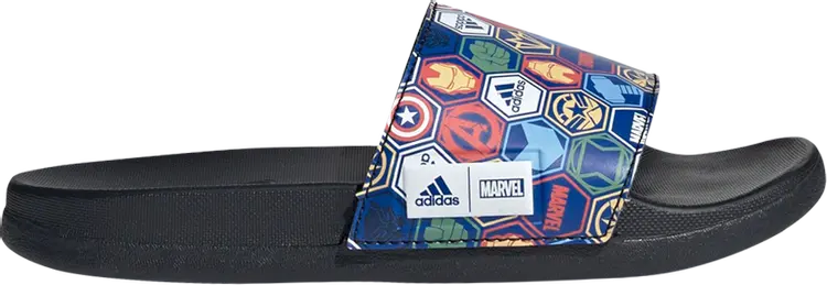 

Кроссовки Marvel x Adilette Comfort Slide J 'Avengers Badges', черный