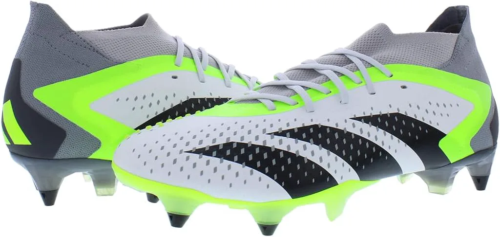 Кроссовки Adidas Predator Accuracy.1 Soft Ground для мужчин и женщин, белый/черный — фото 3