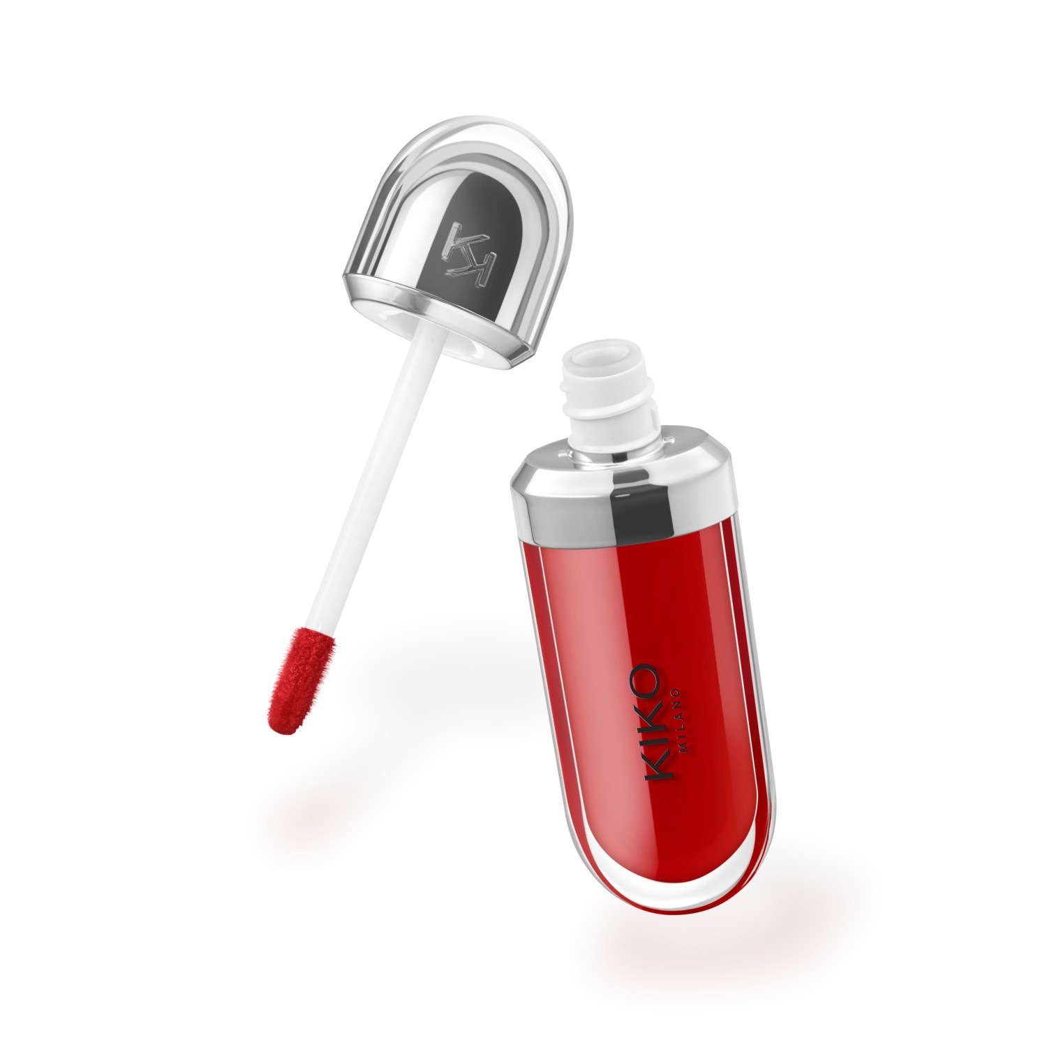 Блеск для губ 3d hydra Kiko Milano, 15 - cherry red, объем 6.5 мл — фото 3