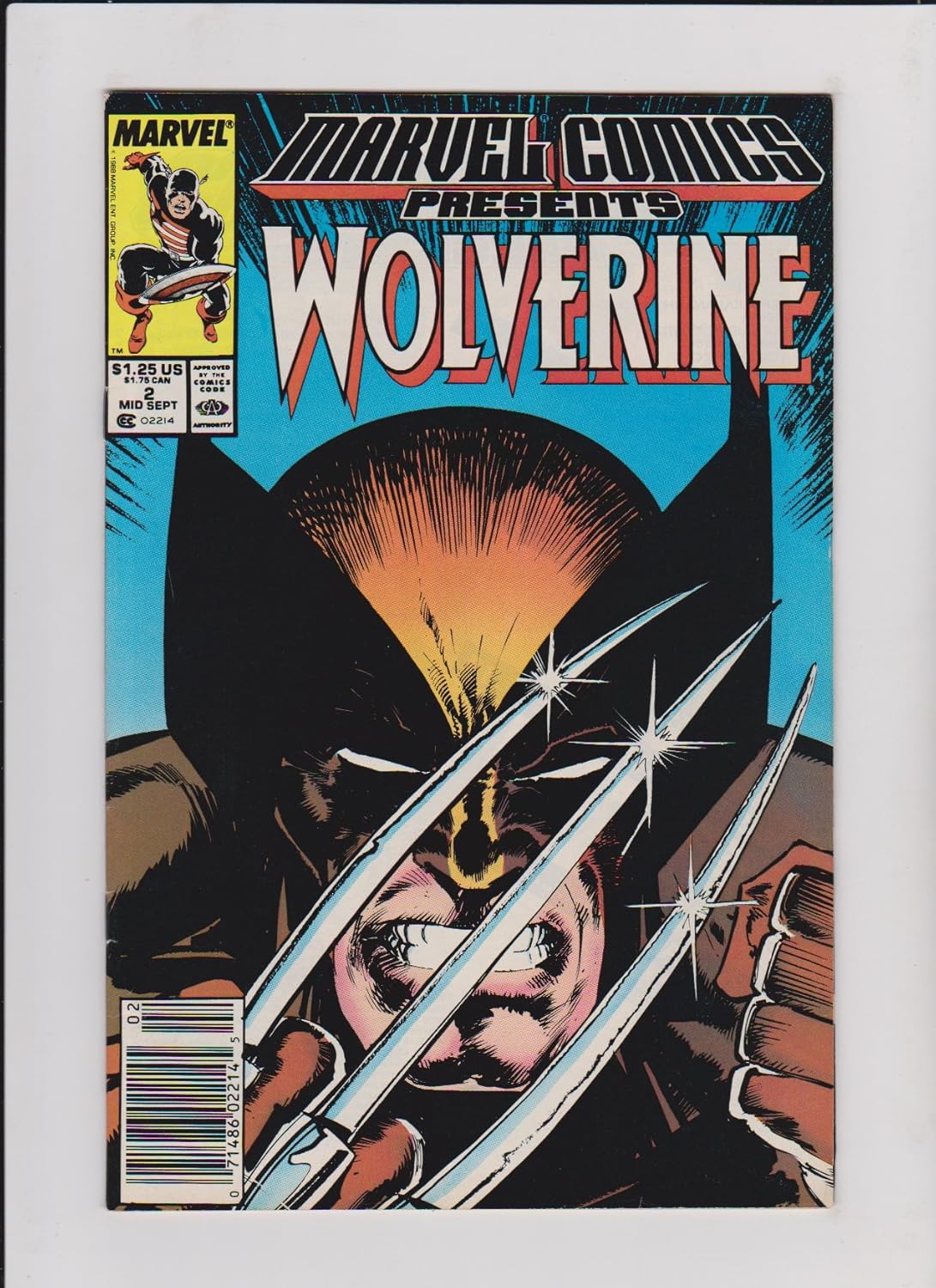 

Marvel Comics Presents #2 : Wolverine, Man-Thing, Master of Kung Fu, & The Captain (Marvel Comic Book 1988) (Marvel Comics)