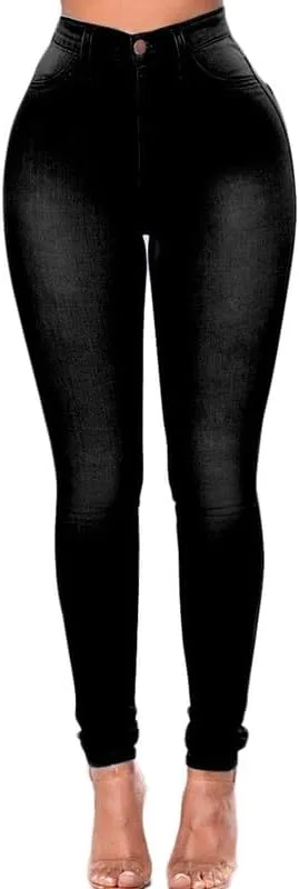 Джинсы облегающие Andongnywell Black