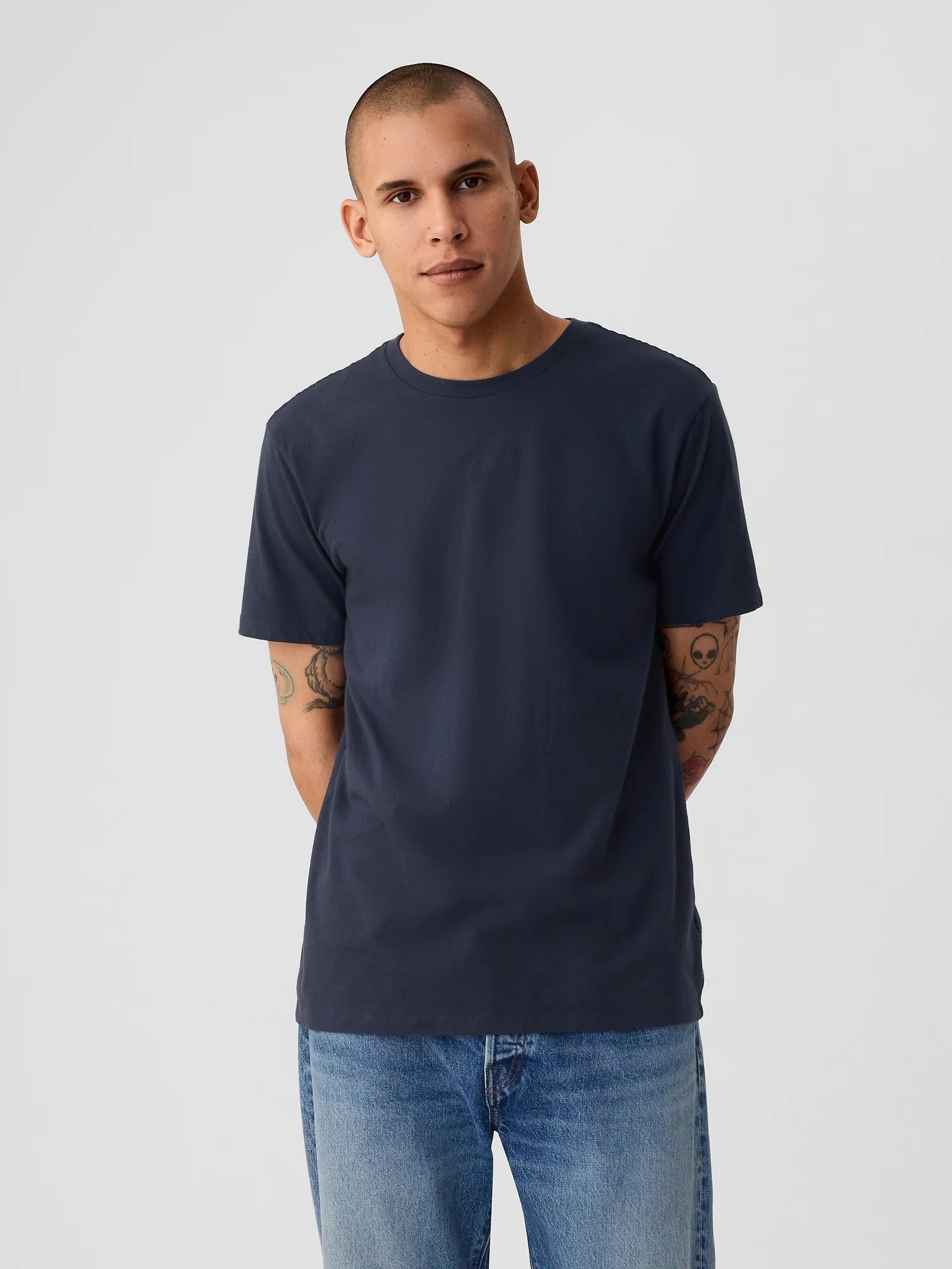 (M) Классическая футболка GAP, TAPESTRY_NAVY