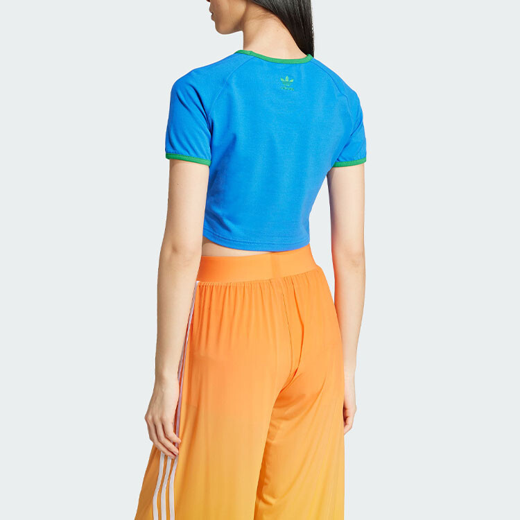 Adidas Originals Женская футболка, цвет Blue — фото 3