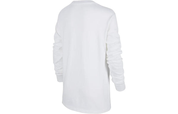 Футболка (PS) Nike Sportswear Long Sleeve T-Shirt 'White', белый — фото 2