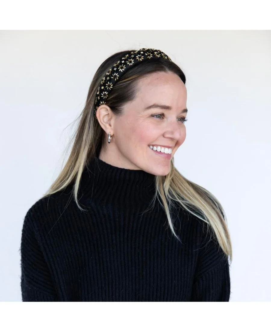 Headbands of Hope Женская декорированная мягкая повязка на голову в форме звезды — фото 4