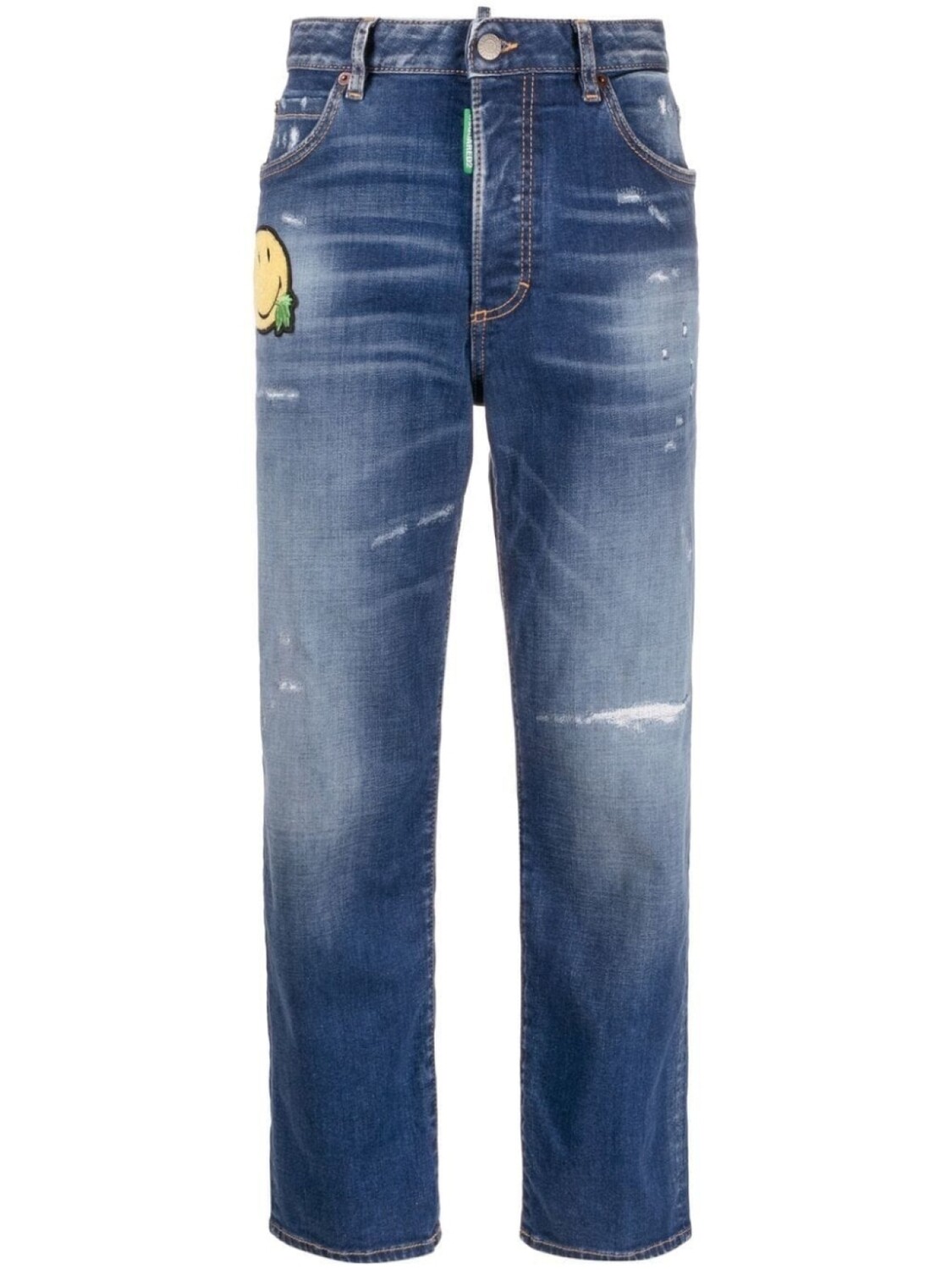 

Dsquared2 прямые джинсы Smiley Boston, синий