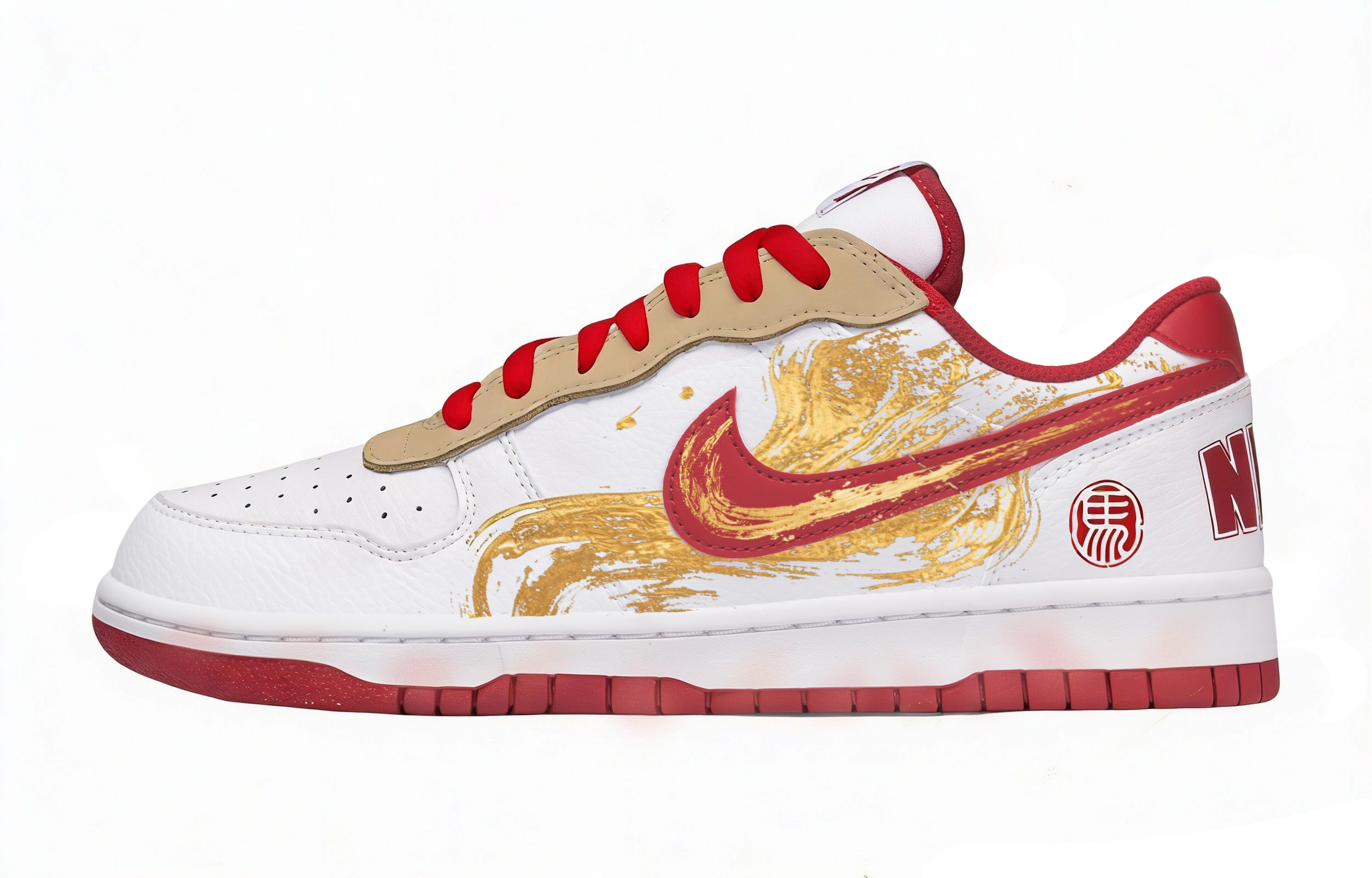 

Кроссовки для скейтбординга мужские Big Abrasion Resistant Breathable Low top Nike, new year, good luck