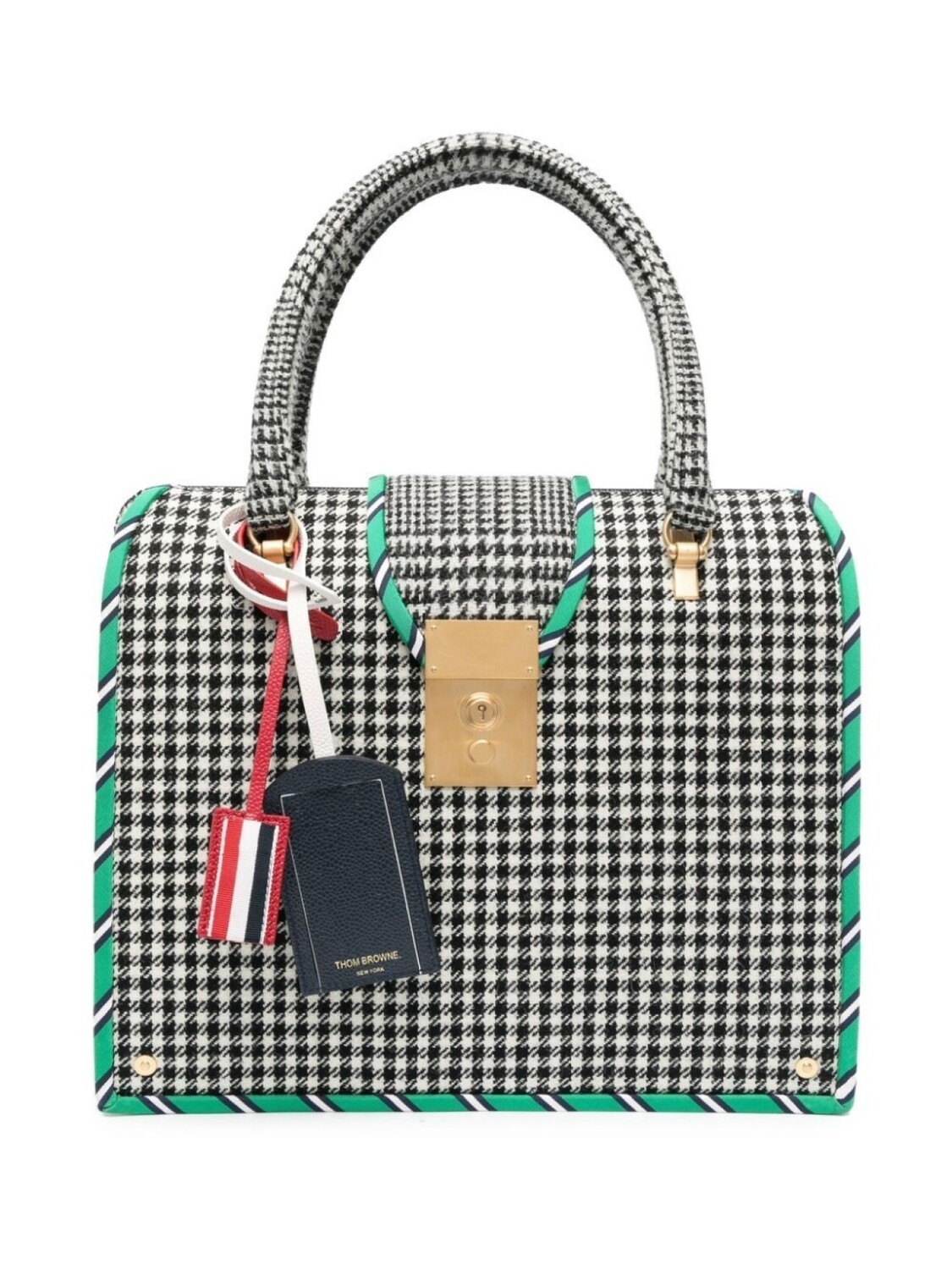

Thom Browne твидовая сумка-тоут Mrs Thom Hunting, черный