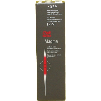 

Magma By Blondor Пигментированная осветляющая краска для волос 39 Bright Gold Cendre 120 мл, Wella