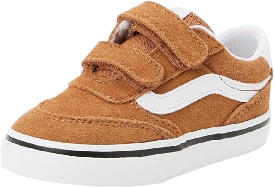 Кроссовки Vans Unisex-Child Brooklyn Ls V, низкие, для малышей, Suede Chipmunk — фото 3