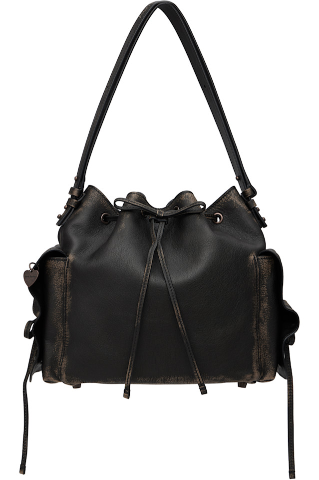 

Acne Studios Коричневая сумка-ведро с множеством карманов