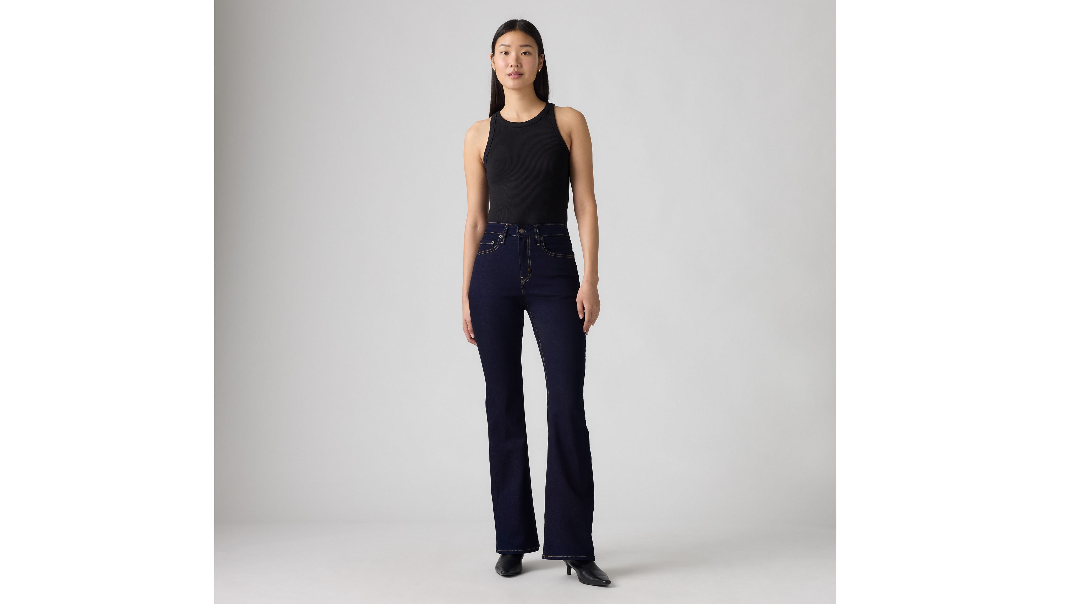 Женские джинсы-клеш с высокой талией 726 Levi's, Cast Shadows - Dark Wash — фото 2