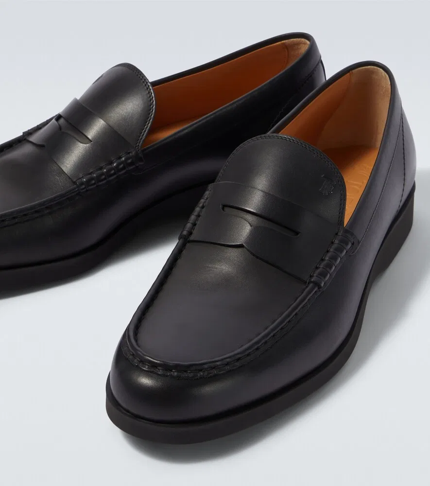 Кожаные лоферы Tod's, черный — фото 3