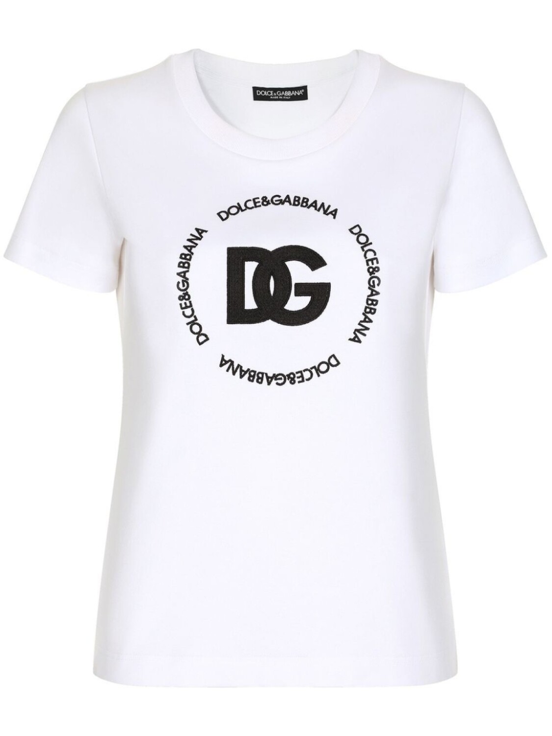 

Dolce & Gabbana футболка Interlock с логотипом DG, белый