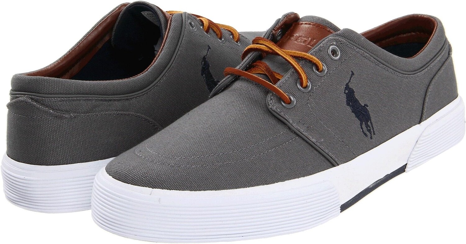

Кроссовки Faxon Low-Top Canvas Sneaker Polo Ralph Lauren, серый