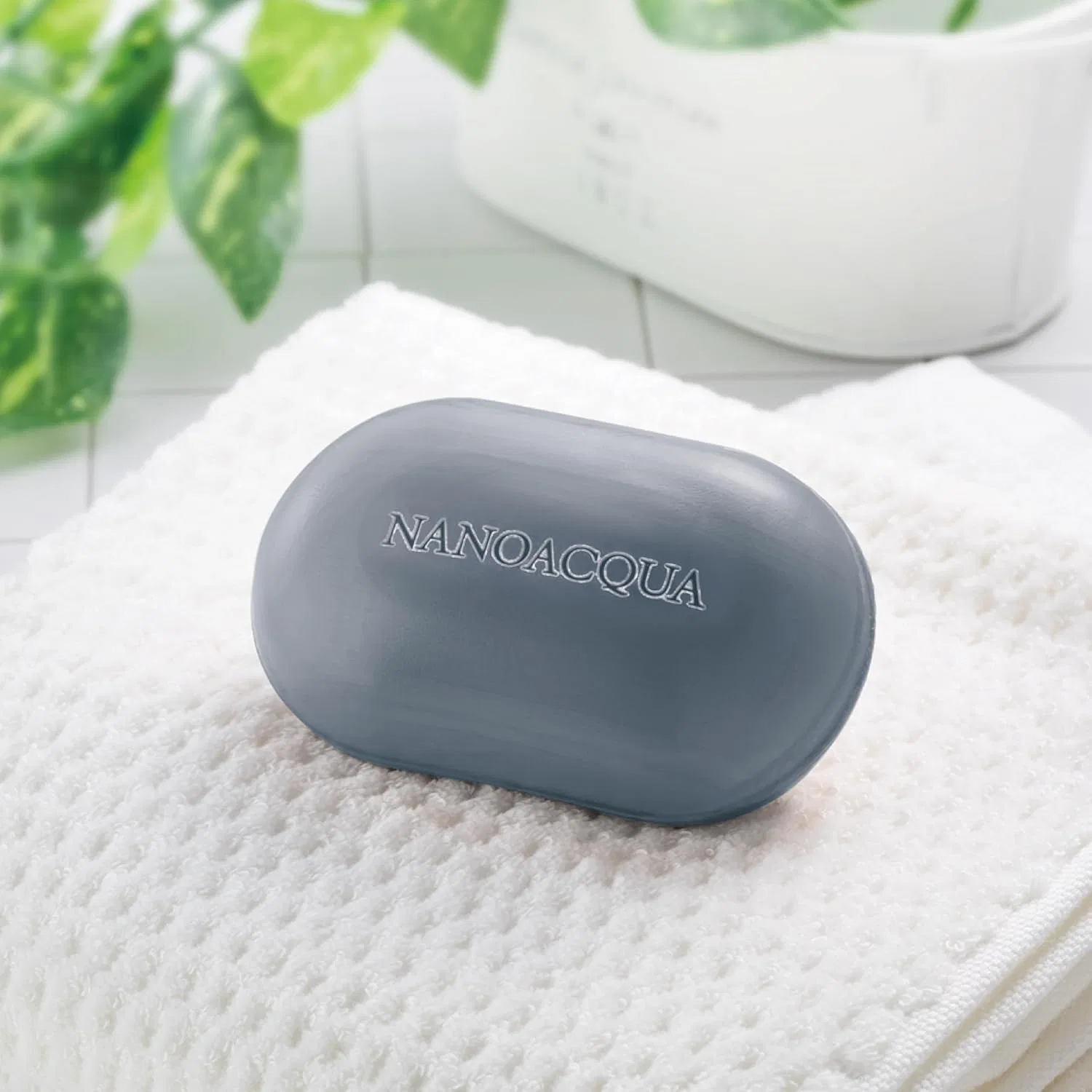 Мыло для лица Favorina Nano Aqua Natural Soap, серое — фото 4
