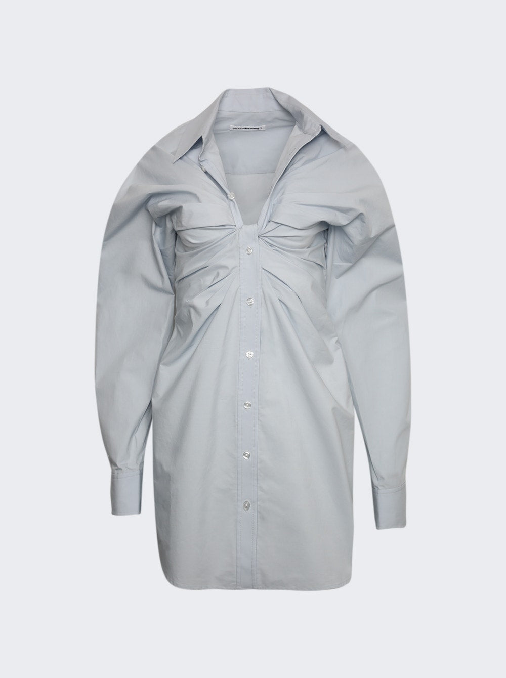 

Платье-рубашка с перекрученным передом alexanderwang.t, цвет xenon blue