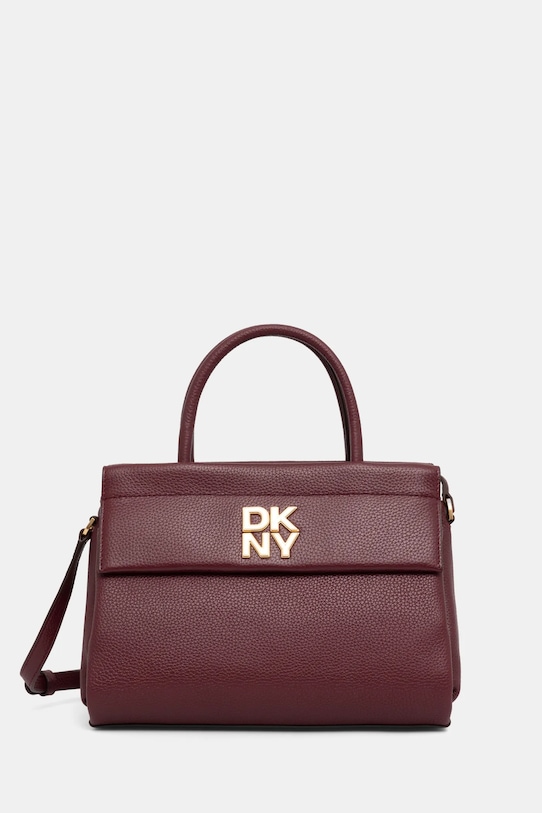 

Кожаная сумка Dkny, бордовый