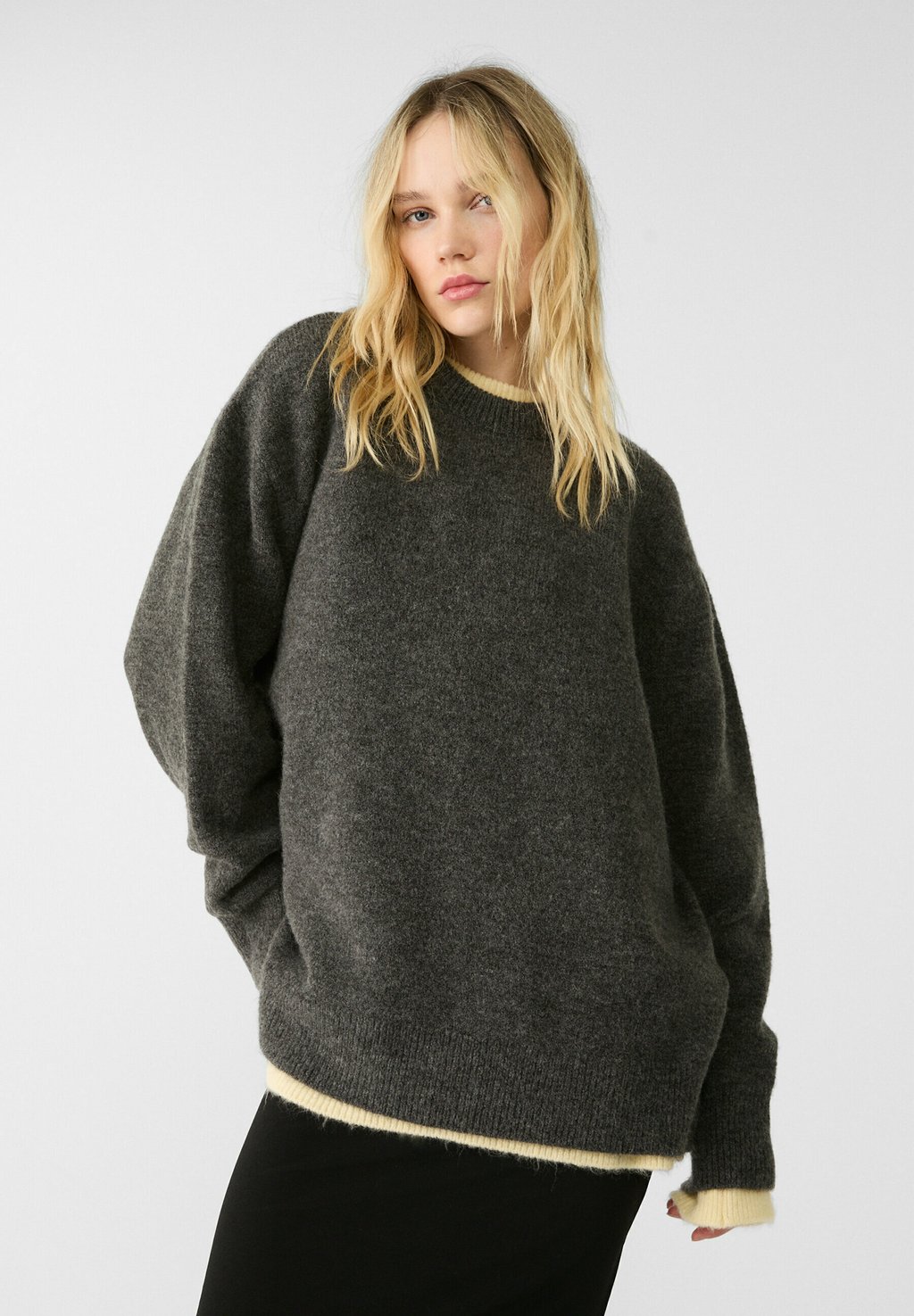 

Джемпер Stradivarius, серый