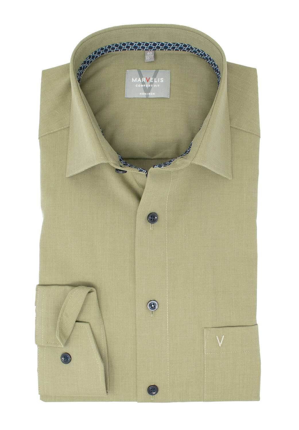 

Рубашка MARVELIS Comfort Fit Business, оливковый
