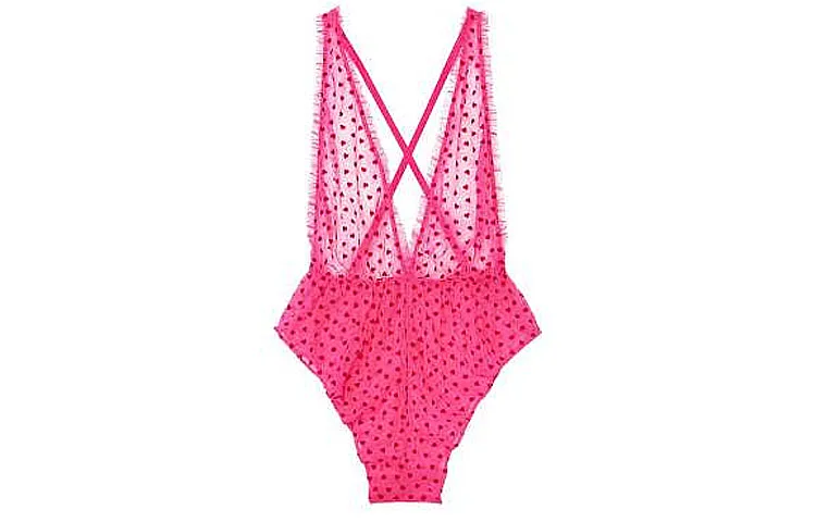 Комбинезон женский Barbie с принтом в виде сердечек Victoria's Secret, Barbie Pink Heart Print