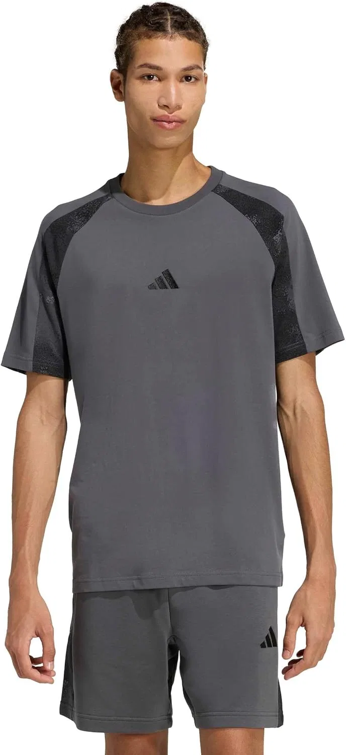 Футболка камуфляжная adidas, серая/мультиколор