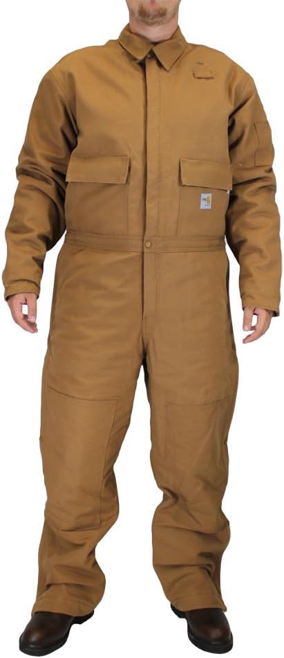 

Carhartt мужской огнестойкий комбинезон Duck, Carhartt Brown