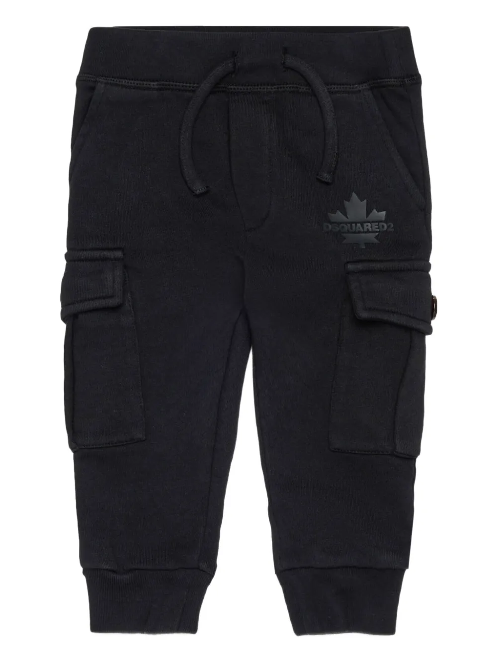 

Брюки с логотипом и карманами-карго DSQUARED2 KIDS, черный