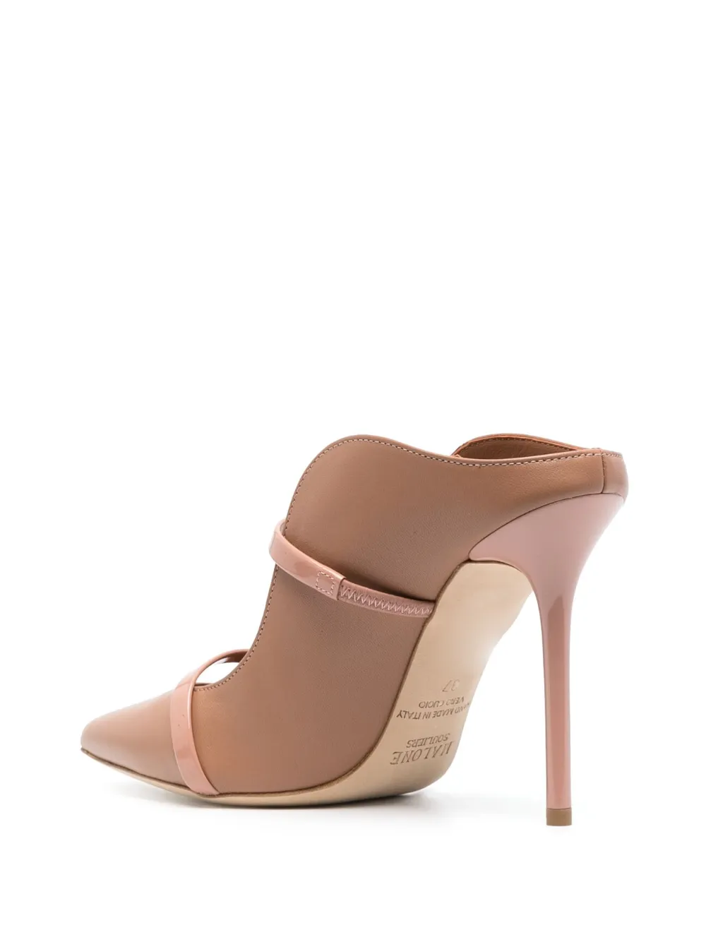 Мюли Maureen 100 с заостренным носком Malone Souliers, нейтральный — фото 3