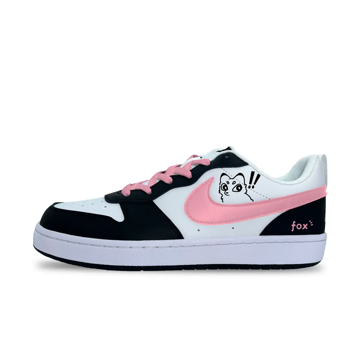 

Nike Кроссовки для скейтбординга Court Borough High Maintenance Fox Slip Resistant Abrasion Resistant низкие детские розовые
