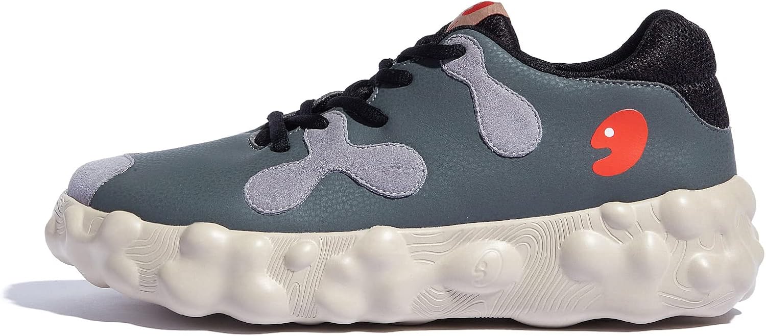 

Мужские прогулочные туристические туфли UIN, слипоны, повседневные, легкие, с широкой носочной частью, массивные модные кроссовки Figueras, серый