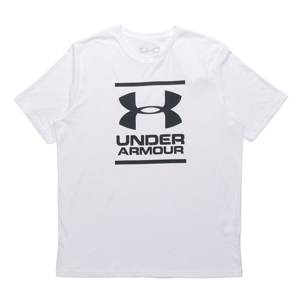 

Футболка men's gl foundation casual round neck sports breathable short sleeve white Under Armour, белый