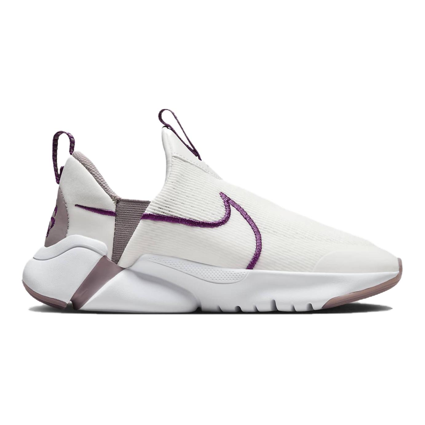 Nike Flex Plus 2 Амортизирующие, износостойкие низкие детские беговые кроссовки бело-фиолетовые — фото 2