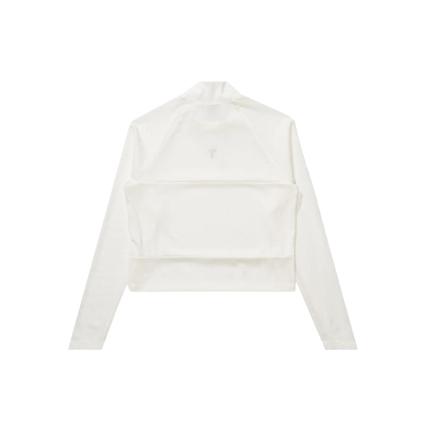 Футболка kobe long sleeve cropped top asia sizing Nike, бежевый — фото 2