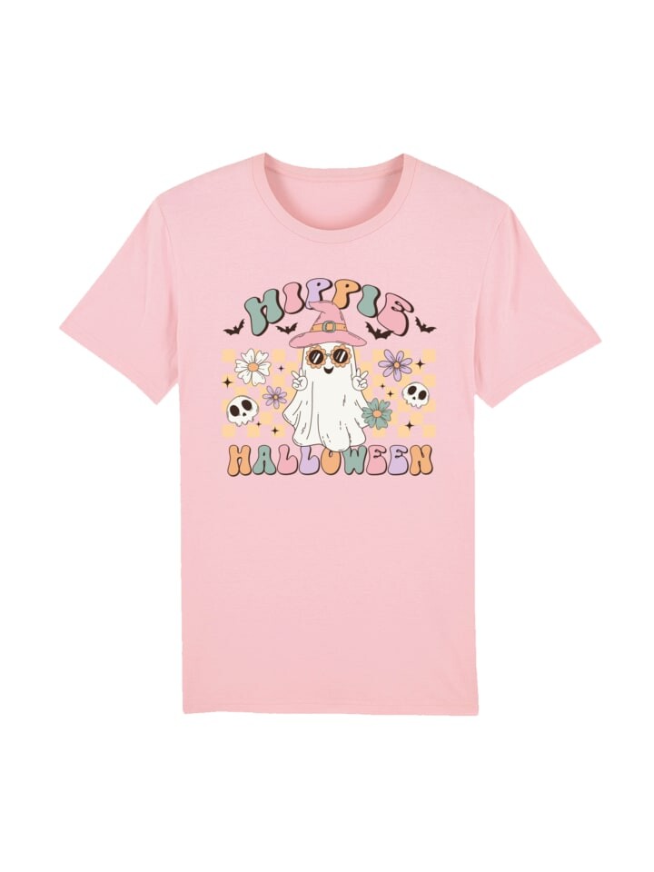 

Футболка F4NT4STIC T-Shirt Retro Halloween Hippie Halloween, цвет cotton pink