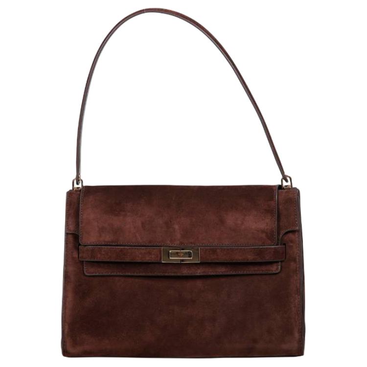 

TORY BURCH Сумка через плечо Lee Radziwill большая женская коричневая