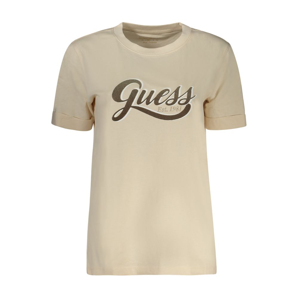 

Бежевые хлопковые топ и футболка Guess Shoes